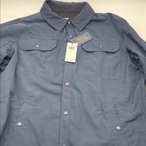 Polo Ralph Lauren Men's Reversible Aviator Navy Shirt Jacket XL NWT